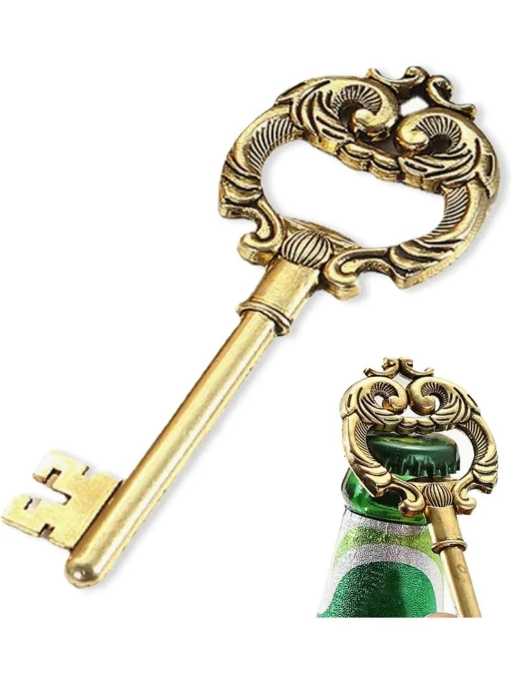 Vintage Key Bottle Opener | Antique Style Bar Tool for Beer & Wine | Unique Gift